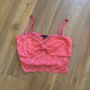 Victoria's Secret Bright Pink Lace Bralette